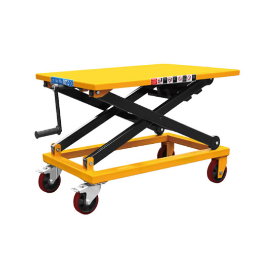 冠航牌手搖式移動絲桿平臺車